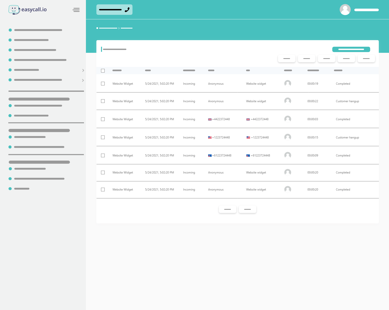 MANAGE CALLS EasyCall